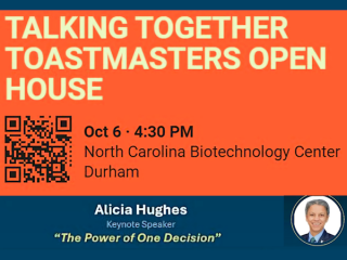 Toastmasters Open House at the Biotechnology Center
