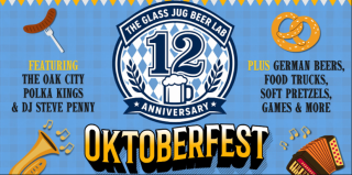 12th Anniversary Glass Jug Oktoberfest