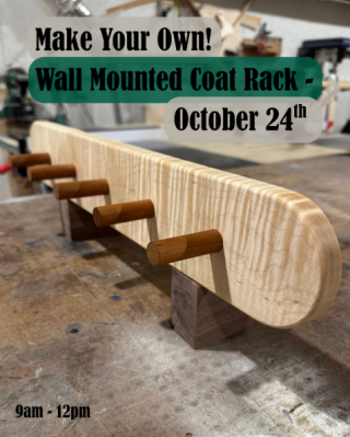 Make Your Own! Wall Mounted Coat Rack