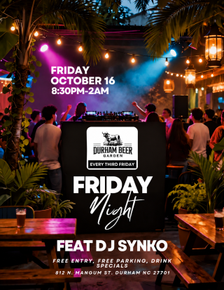 Vibra Latina with DJ Synko at Durham Beer Garden