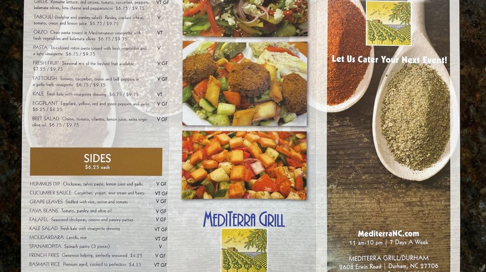 Mediterra Grill - Durham