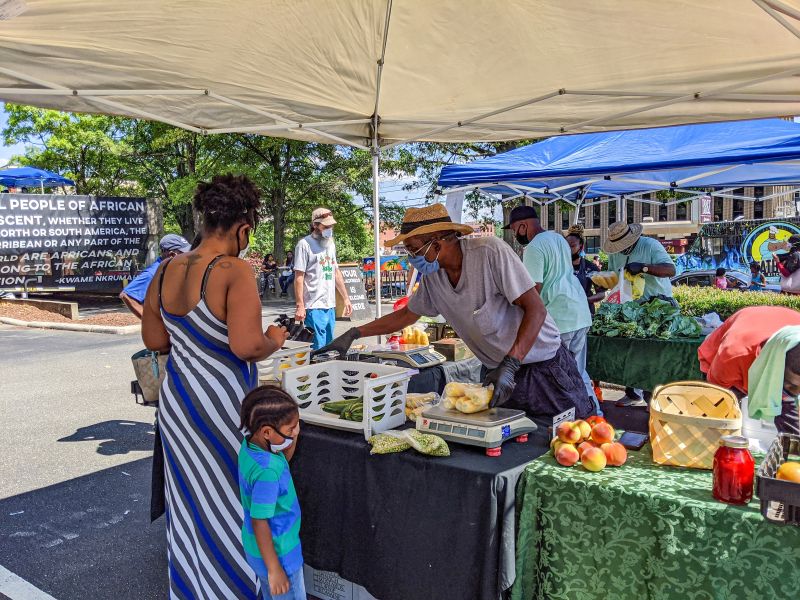 Durham's Black Farmers' Market features Black farmers, growers, and vendors, and encourages investment in Black agribusiness.