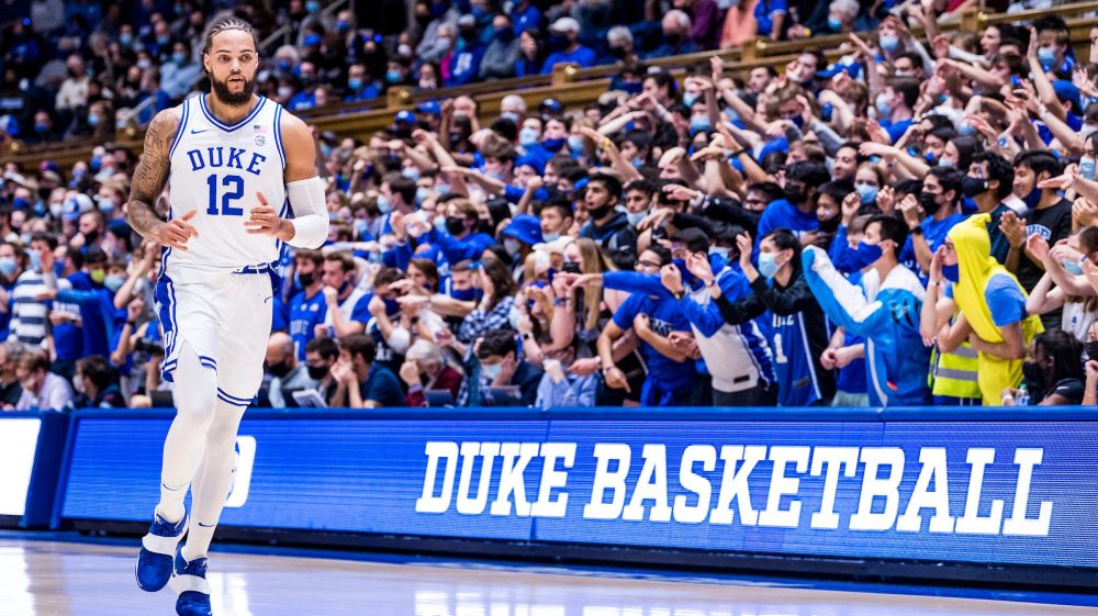 Duke Men's Basketball at Cameron Indoor Stadium at Duke University.