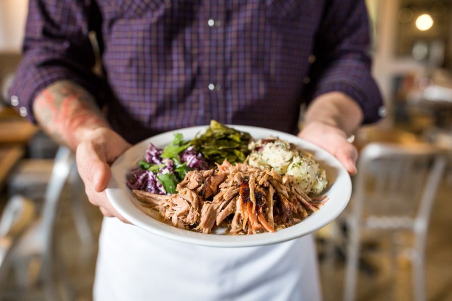 Barbecue plate at Picnic