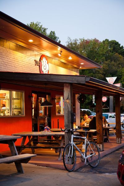 The Original Q Shack barbecue restaurant in Durham, NC.