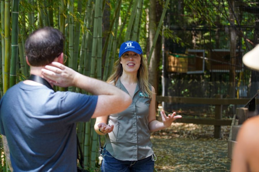 Touring the Duke Lemur Center.