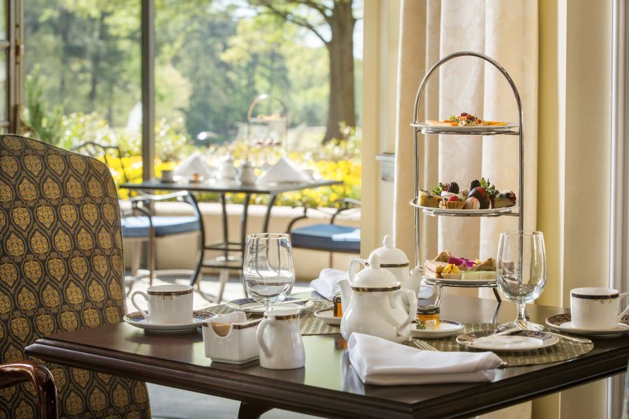 Afternoon tea at the AAA Four Diamond luxury Washington Duke Inn & Golf Club