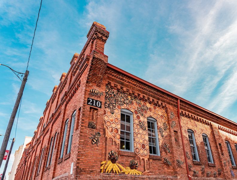 Burt's Bees "Swarm" mural by artist Matthew Willey