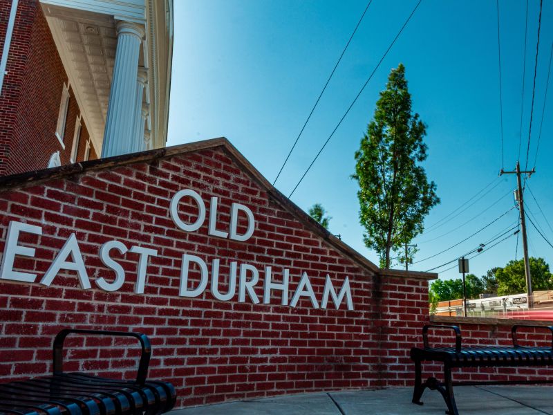 Old East Durham sign