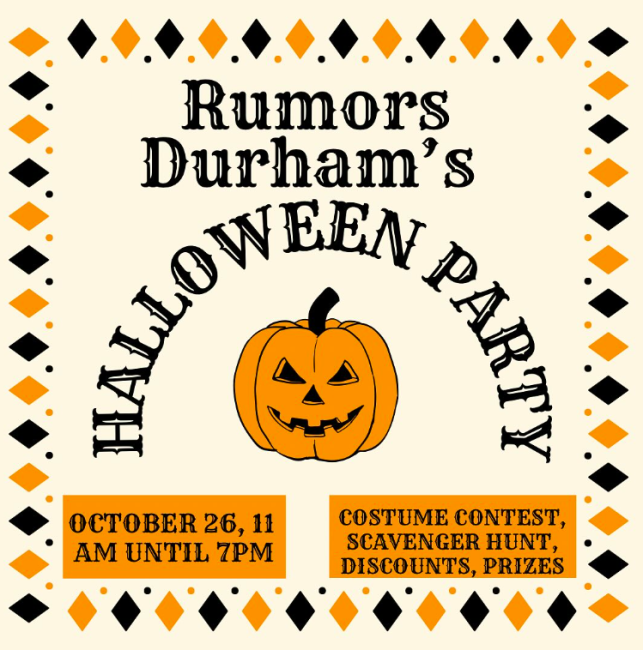 Rumor Durham's Halloween Party Discover Durham