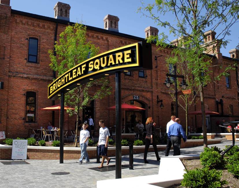 sign at brightleaf square