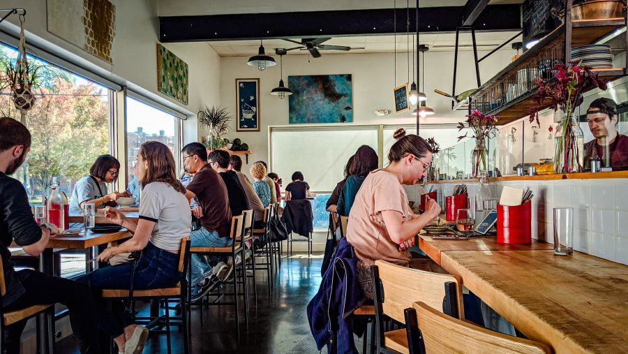 Durhamites enjoy lunch at Rose's Noodles, Dumplings and Sweets