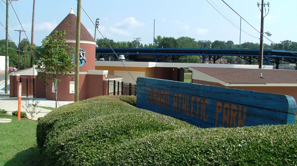 durham athletic park sign