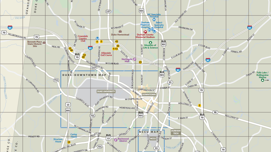 official durham visitor map